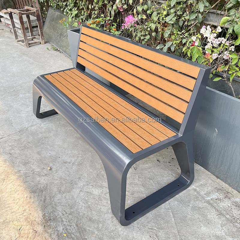 High quality modern galvanized benches park chair patio benches for outdoor furniture