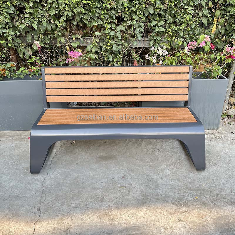 High quality modern galvanized benches park chair patio benches for outdoor furniture