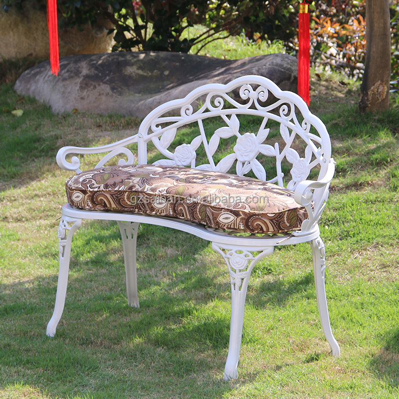 Wholesale lron Metal Aluminum Benches Metal Garden Chair Outdoor Antique Garden Patio Benches For Parks And Plazas