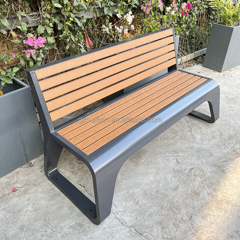 High quality modern galvanized benches park chair patio benches for outdoor furniture