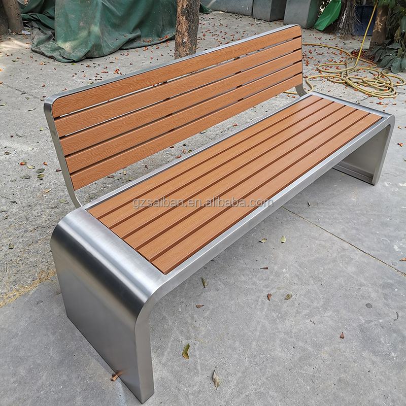 Outdoor furniture patio bench metal outdoor bench seat for park street public furniture