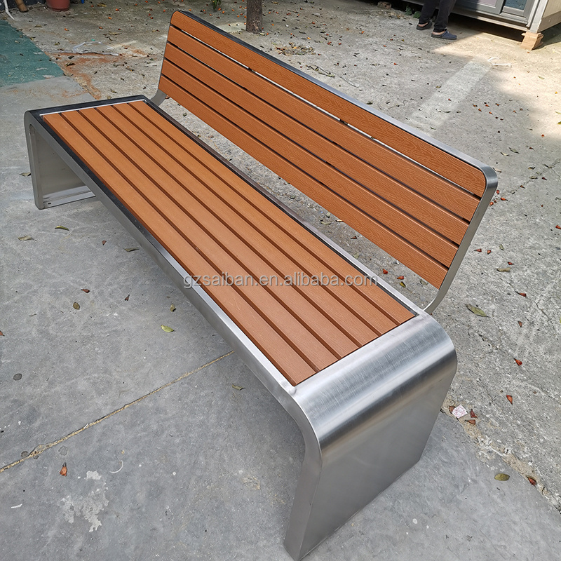 Outdoor furniture patio bench metal outdoor bench seat for park street public furniture