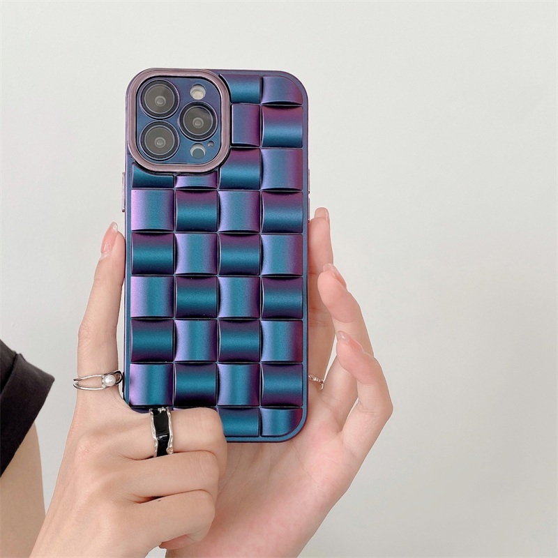 Change color phone cover for iphone 14 pro max Fashionable new checkered phone case for iphone 14 13 12