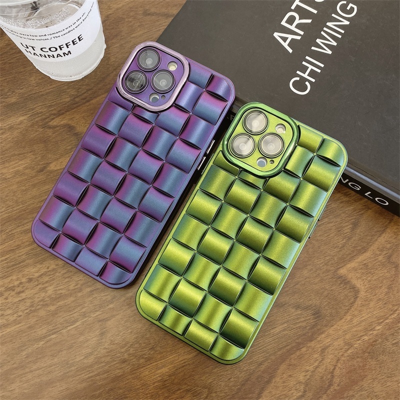 Change color phone cover for iphone 14 pro max Fashionable new checkered phone case for iphone 14 13 12