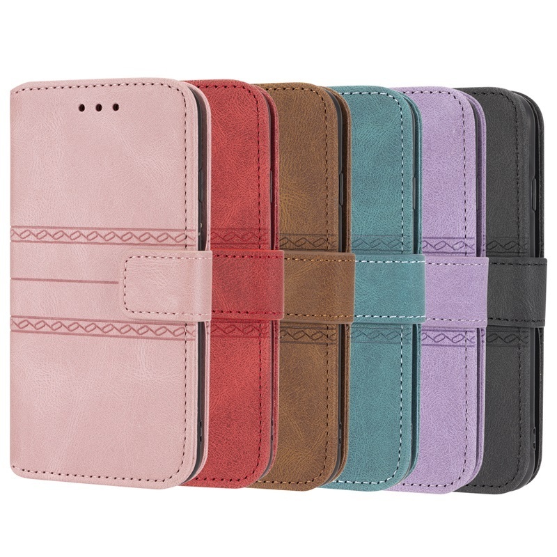 Beauty lady anti fall crossbody strap card holder flip wallet smart cellphone cover leather pu phone case for iPhone 13