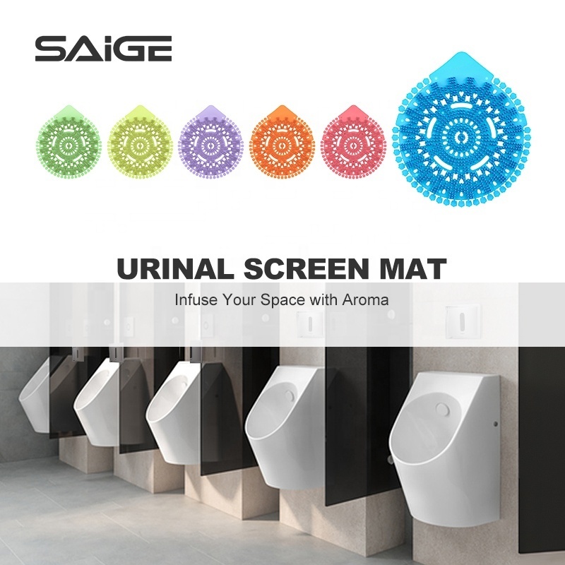 Urinal Screen Mat Deoderizer For Toilet Customized Logo Available EVA Fragrance Urinal Screen Pieces