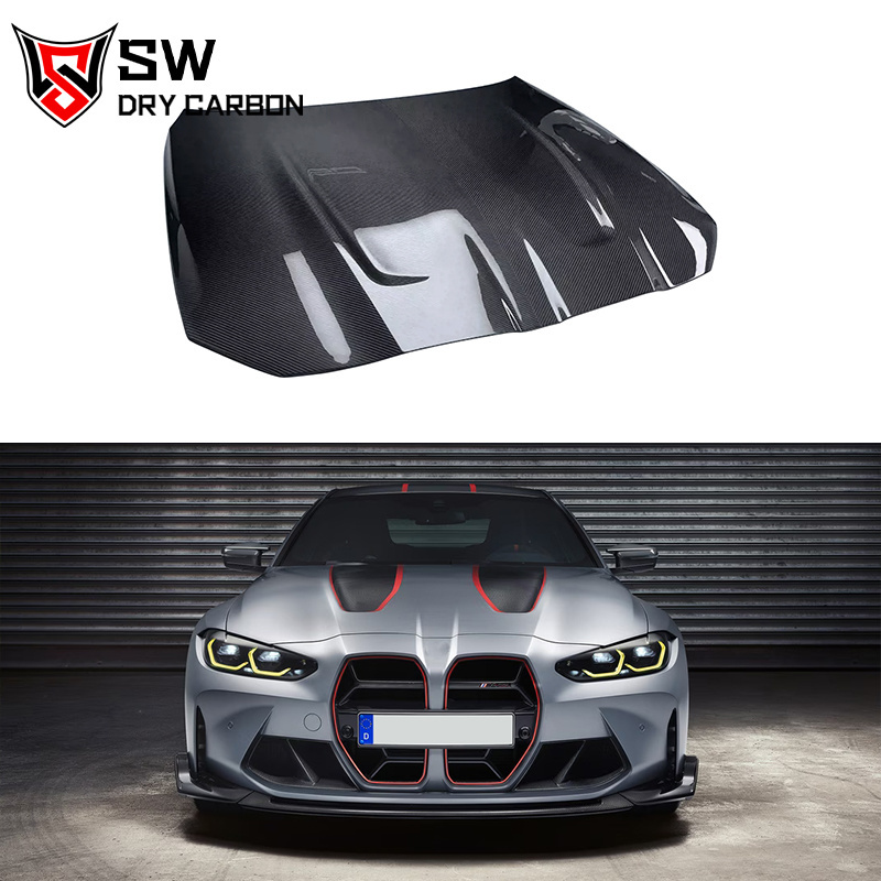 G82 M4 Dry Carbon Fiber CSL Hood For BMW G80 M3 G82 M4 Coupe 2-Door High Quality Replacement Hood Auto Parts Performance Kit