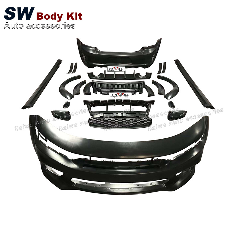 Charger New AWD SRT Style Body Kit For Dodge Charger Upgrades GT AWD SRT Aerodynamic Performance Kit Front Bumper Auto Parts