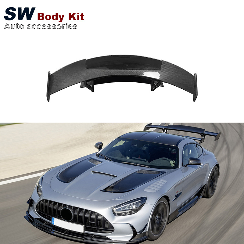 Black Series Electric Lift Spoiler For Mercedes-Benz AMG GT GTC GTS GTR Upgrade Automatic Splitter Aerodynamic Performance Kit