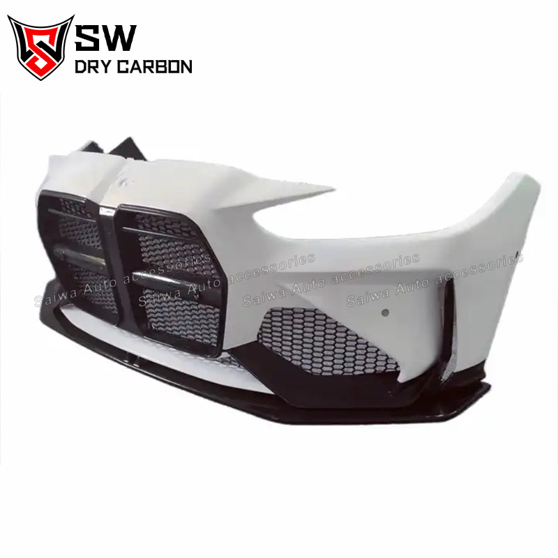 Dry Carbon Fibre AD Style Front Bumper For BMW G80 M3 G82 M4 Coupe 2-Door 2021+ Replacement Mount Front Bumper Body Kit