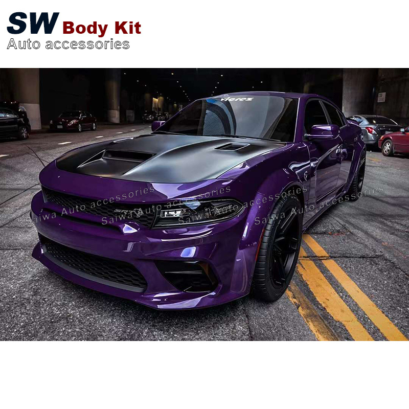 Charger New AWD SRT Style Body Kit For Dodge Charger Upgrades GT AWD SRT Aerodynamic Performance Kit Front Bumper Auto Parts