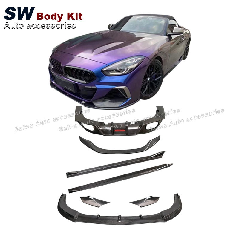 Carbon Fiber AC Style Body Kit For BMW Z4 G29 Upgrade Aerodynamic Kit Front Bumper Lip Side Skirt Splitter Rear Diffuser Spoiler