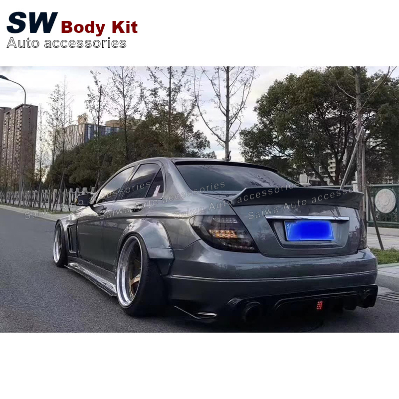 High Quality ROBOT Style Body Kit For Mercedes-Benz C-Class W204 C63 Upgrade Modification Bumper Car Accessories Performance Kit