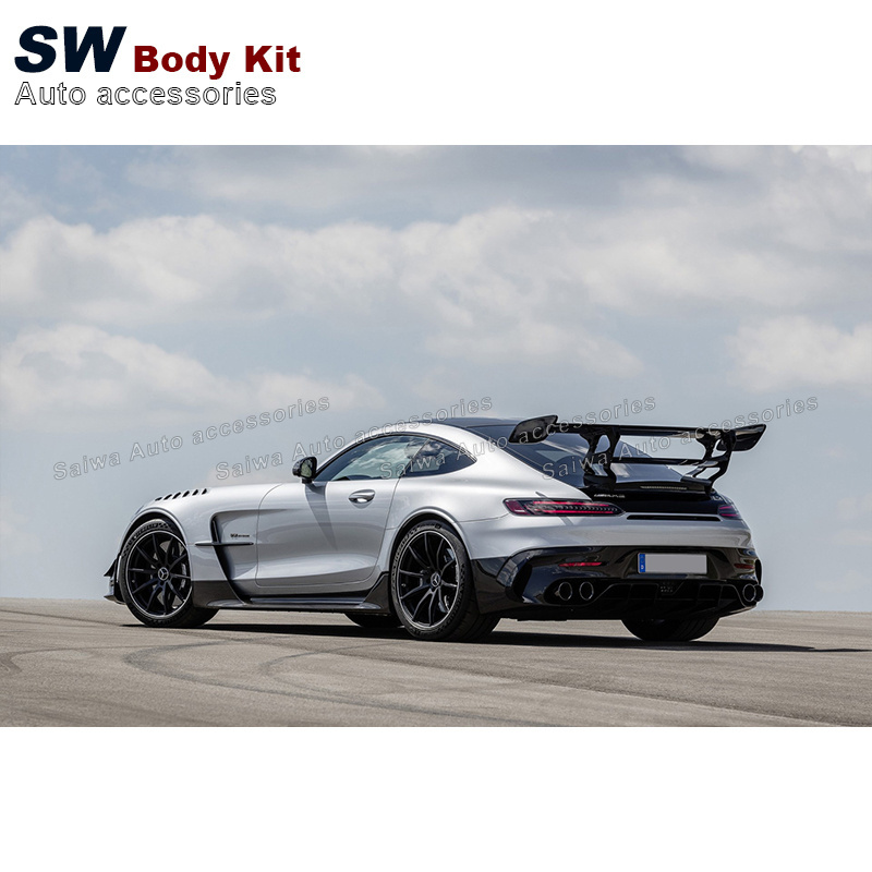 Black Series Electric Lift Spoiler For Mercedes-Benz AMG GT GTC GTS GTR Upgrade Automatic Splitter Aerodynamic Performance Kit