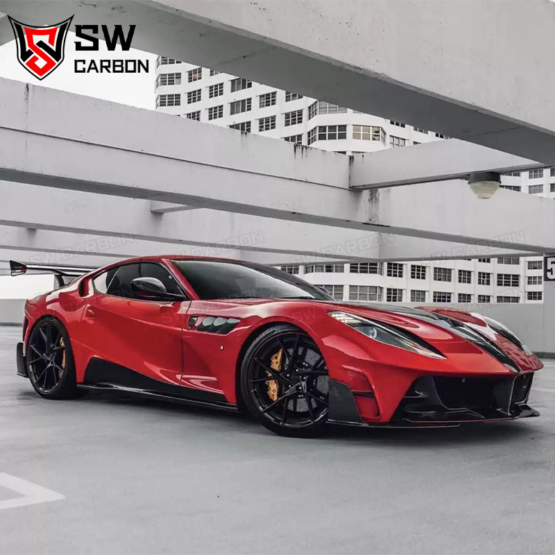 Carbon Fiber MSY Style 812 Rear Spoiler for Ferrari 812 Superfast Rear Splitter Lip Wing Flap Performance Kit