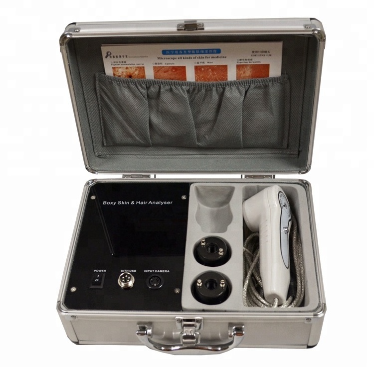 new portable home use boxy skin and hair analyzer