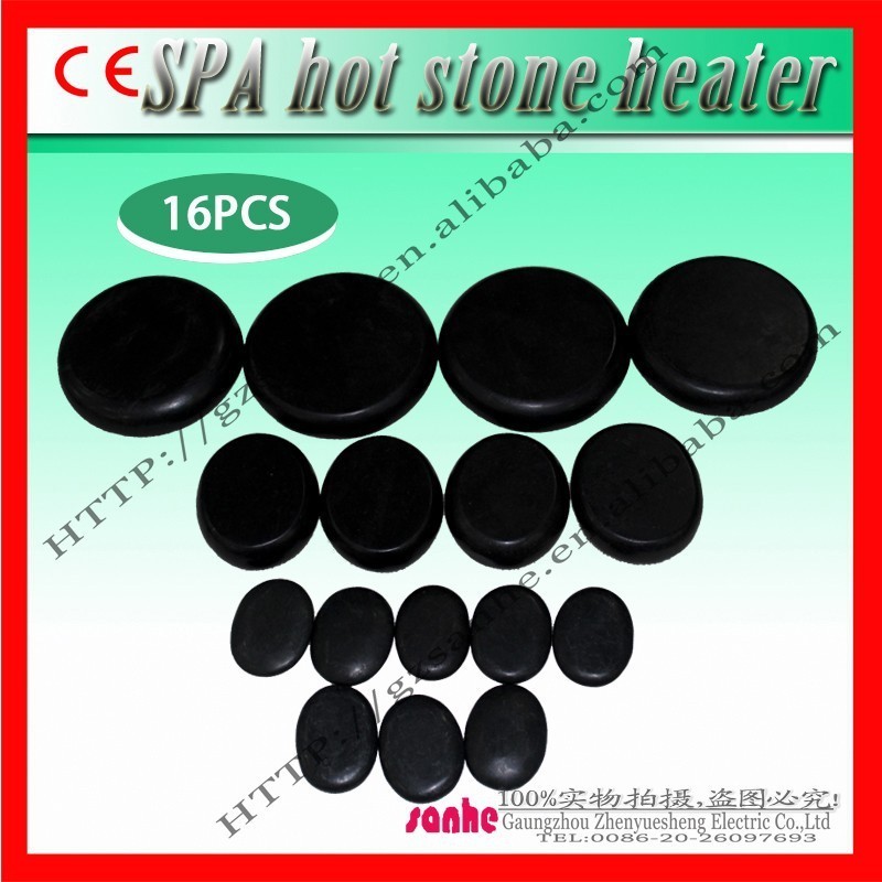 Beauty salon use 16 pcs hot stone massage set for sale