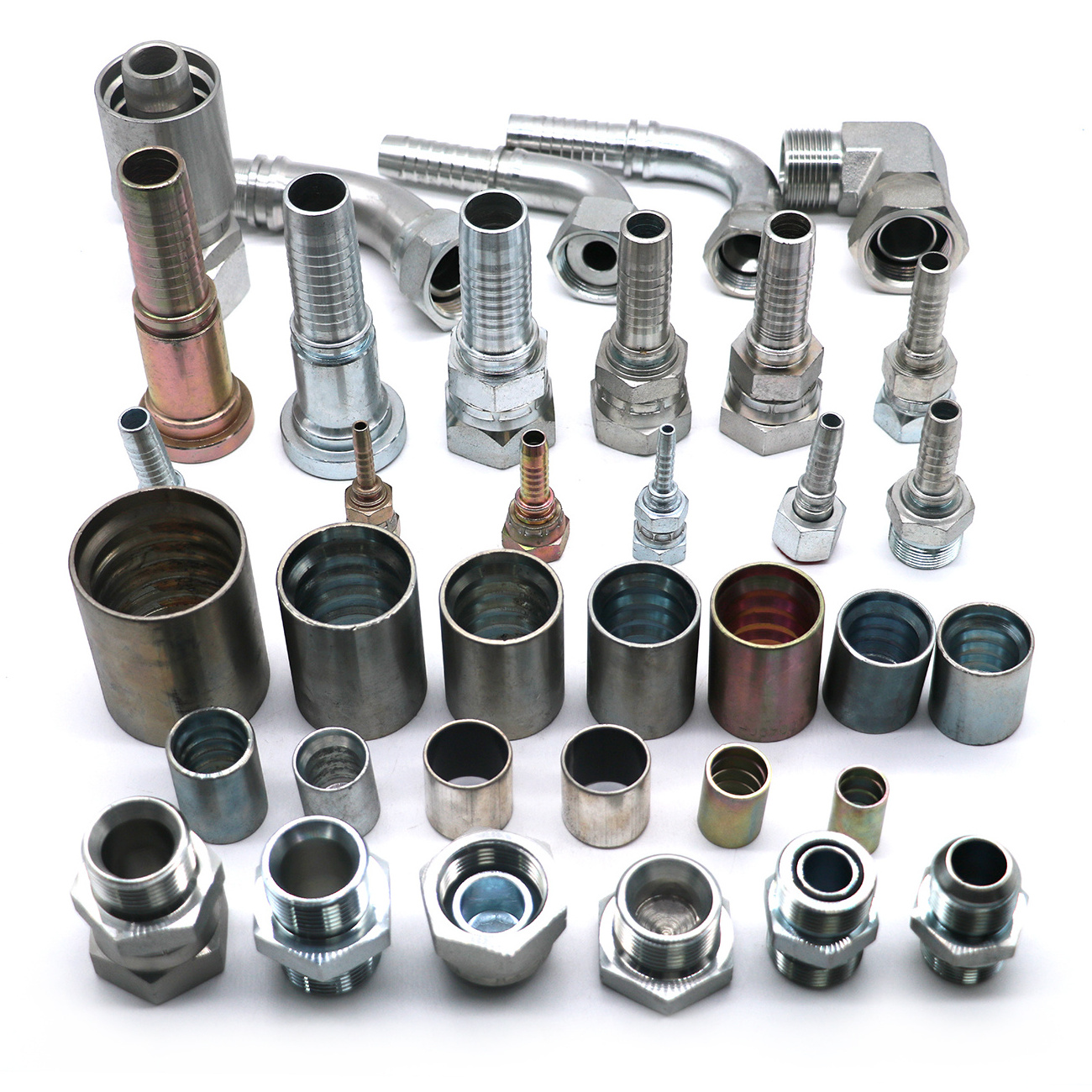 High Quality hydraulic pipe fitting machine FEMALE fittings Thread One Piece Crimping Hydraulic Hose Fittings