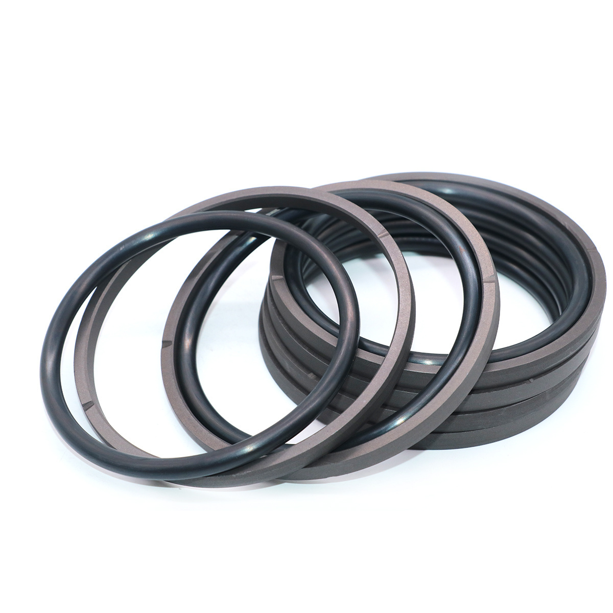 PTFE/NBR/FKM Bronze Hydraulic Cylinder Seals PTFE+NBR Glyd Ring SPGO Excavator Piston Seal Ring