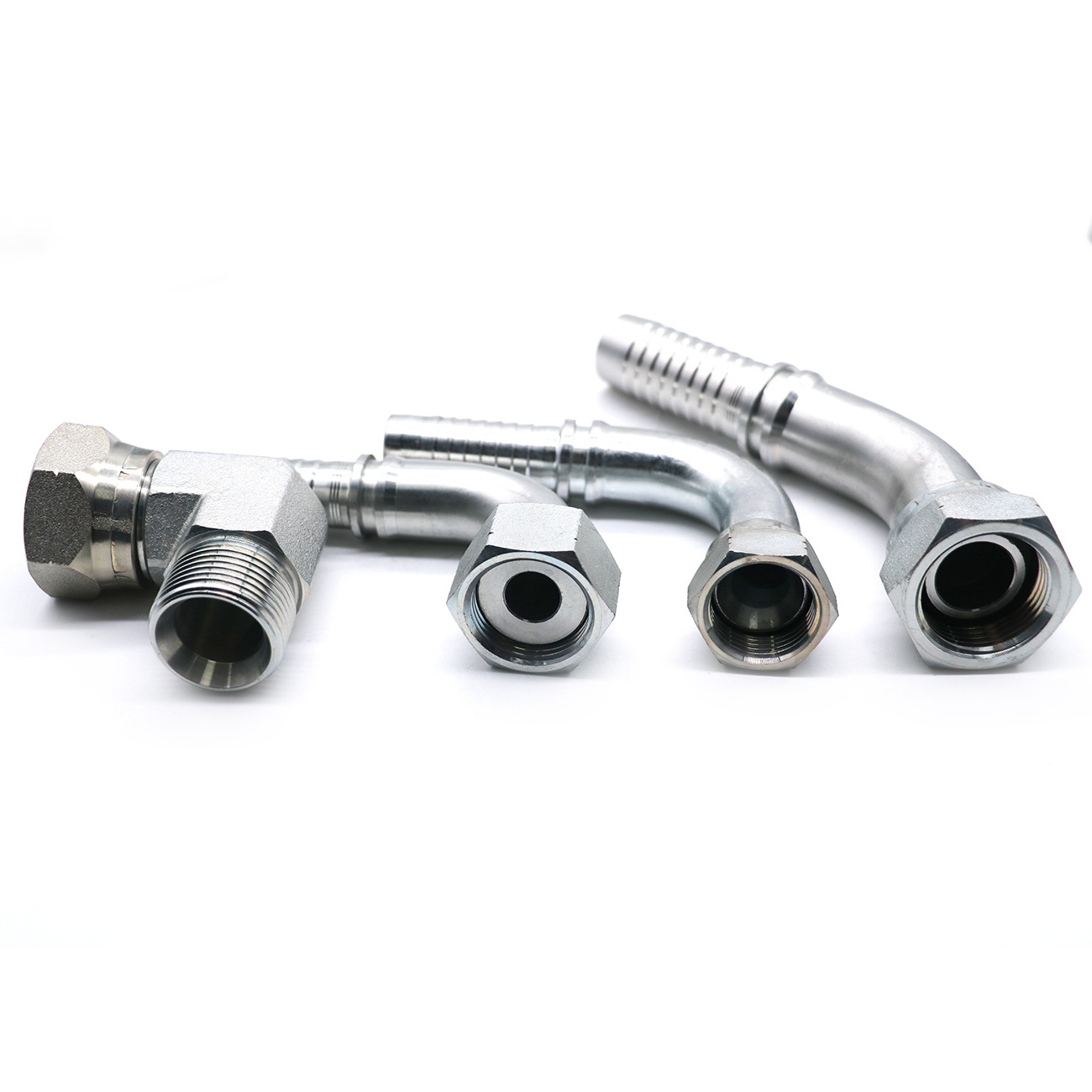 CNC precision machining A/c Metric Hydraulic hose ends crimp fitting fittings for hydraulic hoses flange Hydraulic Hose Fittings