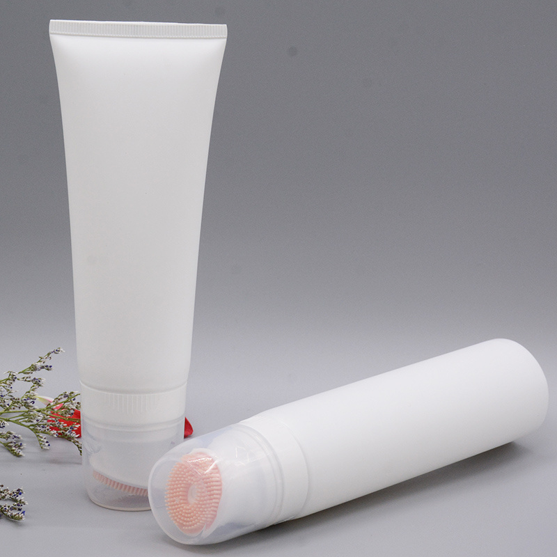 custom private label 50 100ml 100g Massage silica gel silicone Unique Design silicone brush tube for facial cleanser Body scrub