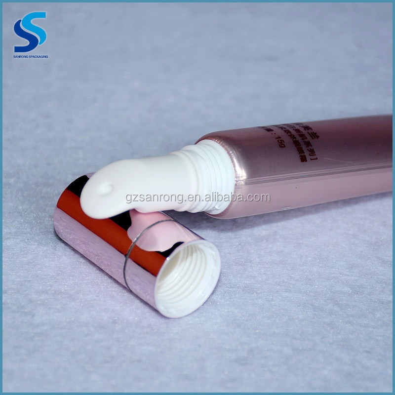 OEM 15ml Firming Eye Cream Cosmetic Tube Barrier Laminated Tube Head Massage Applicator High Gloss Aluminum with Ceramic OEM ODM