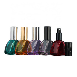 12ml Triangle Cosmetic Perfume Colored Glass Fine Mist Spray Bottle