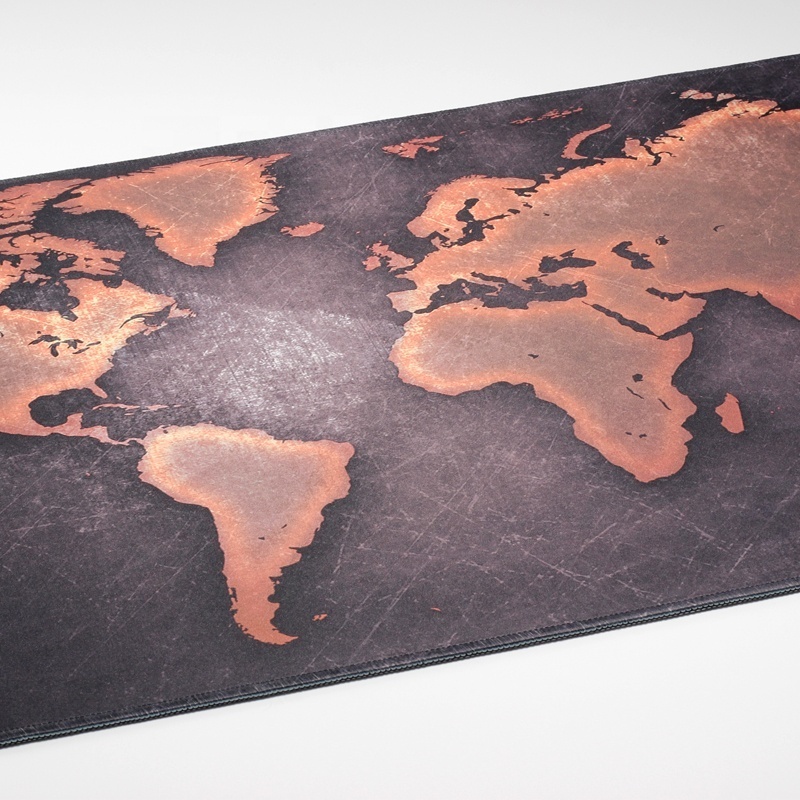 Custom Printed Sublimation Natural Rubber Mouse Pad World Map Cute Cartoon PC Anime Mouse Pad for Office and Gaming Home Use