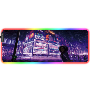 Creatively Designed RGB Lighting Mouse Pad Customized Rubber RGB Desk Mats Gaming Mouse Pad Switching Led RGB Light Mouse Pad