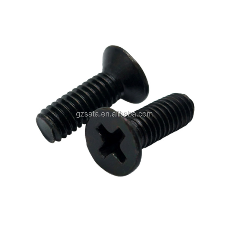 Customized Phillips Cross Recessed Flat Countersunk Head Machine Screws