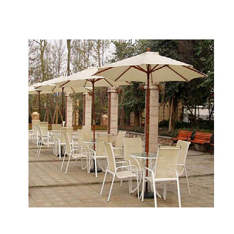 Parasol Outdoor Furniture Folding Wood Chairs 4 Position Single Portable Beach Umbrella And Chair