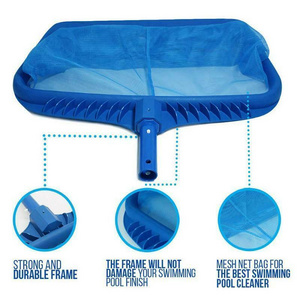 2022 new swimming pool cleaning leaf skim net wide pool skimmer with water level