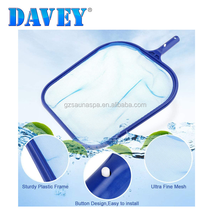 2022 new swimming pool cleaning leaf skim net wide pool skimmer with water level