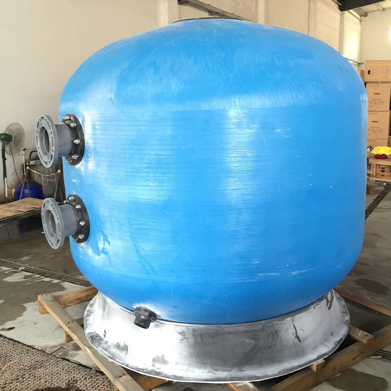 Swimming pool water treatment system fiberglass sand filter for swimming pool