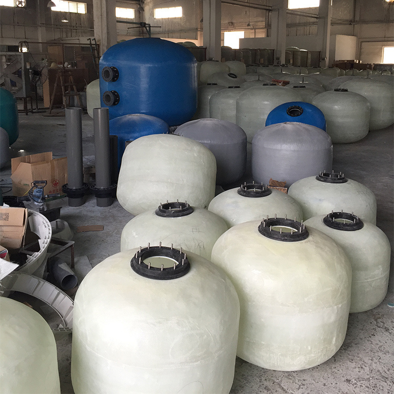 Swimming pool water treatment system fiberglass sand filter for swimming pool