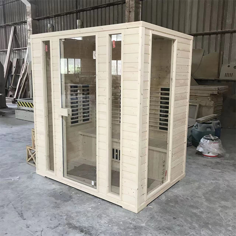 Modern Mini Steam Sauna Heater New Design with Cedar and Hemlock Material 2-Person Capacity for Hotel Applications