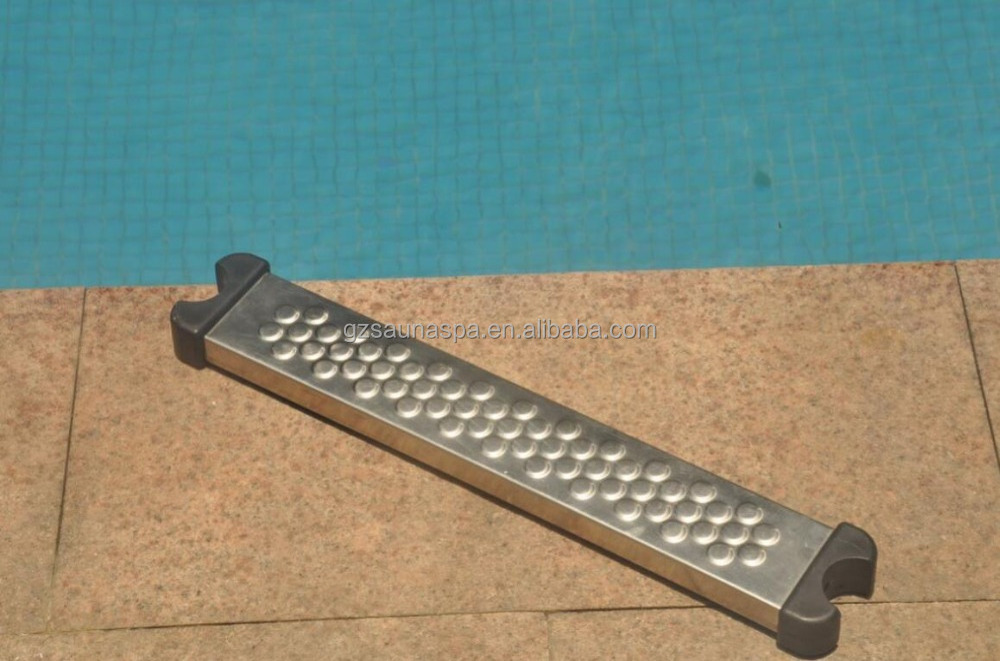 Swimming pool ladder fitting stainless steel ladder step