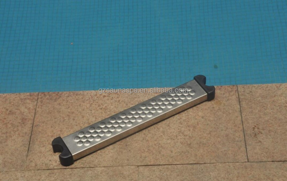 Swimming pool ladder fitting stainless steel ladder step