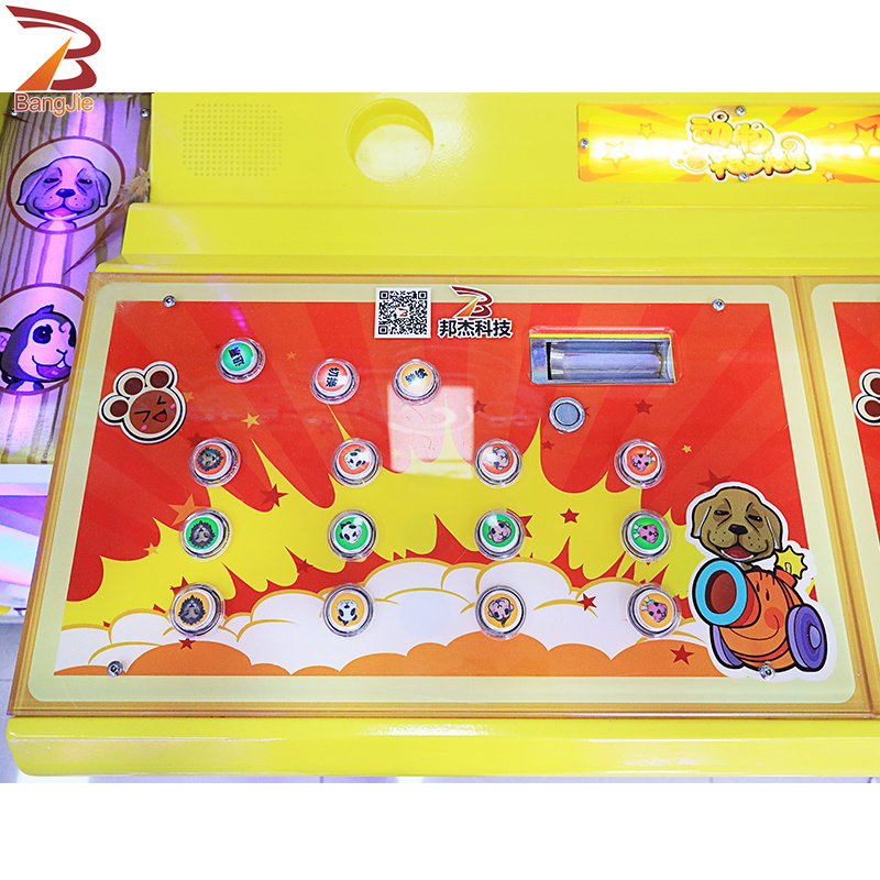 BangJie Coin Operated Games Lucky Spin animal pet guess Machine Indoor Amusement Lottery Ticket Arcade Retro Games Machines