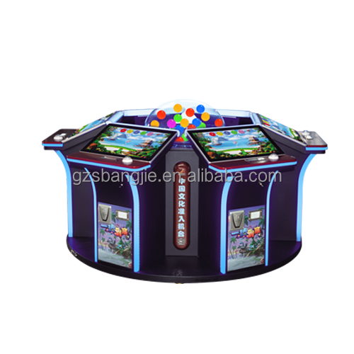 6 players lucky draw ball coin operated amusement arcade game redemption lottery ticket machine for Adult