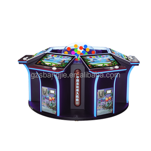 6 players lucky draw ball coin operated amusement arcade game redemption lottery ticket machine for Adult