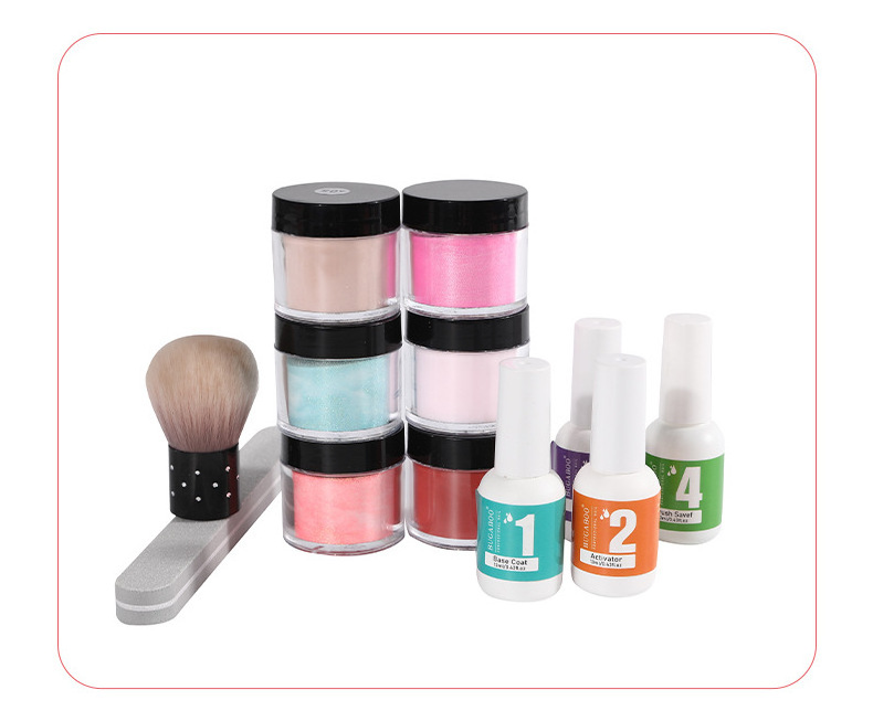 New Arrival Acrylic Dipping Powder Color Set With Nail Glue For Salon Manicure