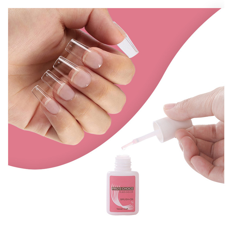 Nail Glue Wholesale OEM ODM Brush on Nails Professional Fast Drying Bond Glue for Nail Tip Artificial Fingernails