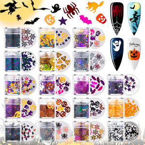 Carnival Halloween Halloween nail art sequins jewelry Pearl party makeup DIY handmade nail polish glue