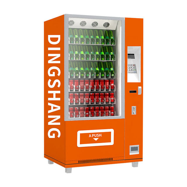 New technology glass bottle coin operated vending machine