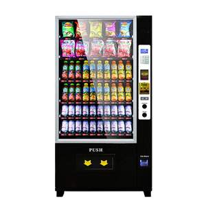 Snack Vending Machine Electronics Vending Machine White  Technical Parts Sales Video Color cooling vending machine