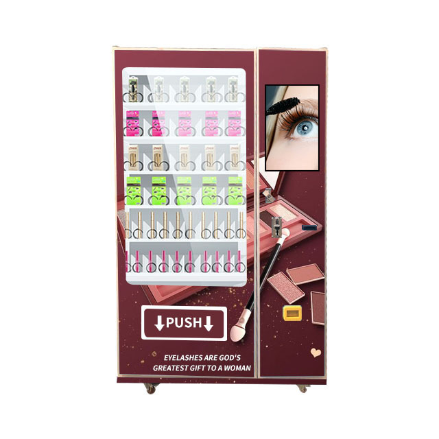 Morocco Unmanned Cosmetics Vending Machine 240V Perfume Eyelash Lashes Shop 24 Cosmetics Vending Machine