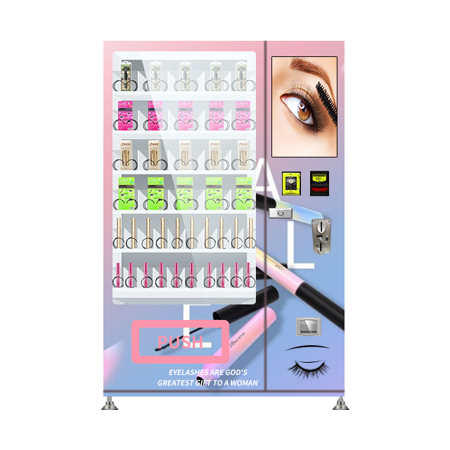 Morocco Unmanned Cosmetics Vending Machine 240V Perfume Eyelash Lashes Shop 24 Cosmetics Vending Machine