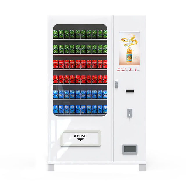 New technology glass bottle coin operated vending machine