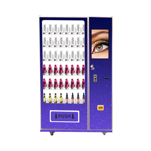 nail art vending machine black & gold eyelash vending machine